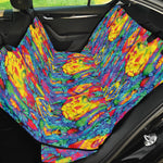 Abstract Psychedelic Print Pet Car Back Seat Cover