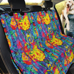 Abstract Psychedelic Print Pet Car Back Seat Cover