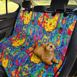 Abstract Psychedelic Print Pet Car Back Seat Cover