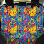 Abstract Psychedelic Print Pet Car Back Seat Cover