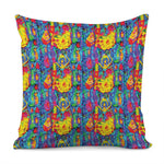 Abstract Psychedelic Print Pillow Cover