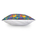 Abstract Psychedelic Print Pillow Cover
