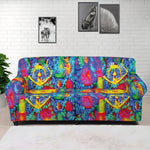 Abstract Psychedelic Print Sofa Cover