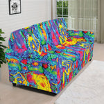 Abstract Psychedelic Print Sofa Cover