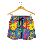 Abstract Psychedelic Print Women's Shorts