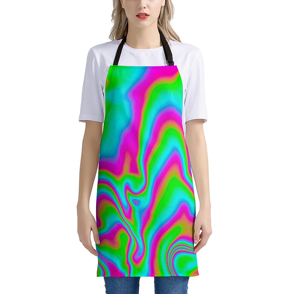 Abstract Psychedelic Trippy Print Apron