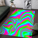 Abstract Psychedelic Trippy Print Area Rug GearFrost