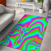 Abstract Psychedelic Trippy Print Area Rug GearFrost