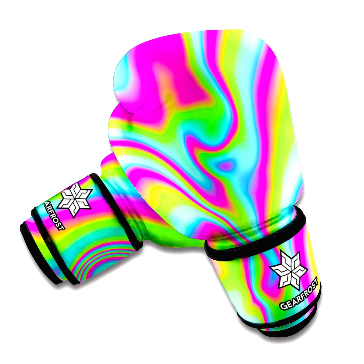 Abstract Psychedelic Trippy Print Boxing Gloves
