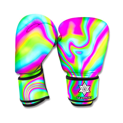 Abstract Psychedelic Trippy Print Boxing Gloves
