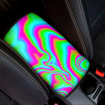 Abstract Psychedelic Trippy Print Car Center Console Cover