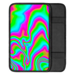 Abstract Psychedelic Trippy Print Car Center Console Cover