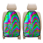 Abstract Psychedelic Trippy Print Car Seat Organizers