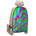 Abstract Psychedelic Trippy Print Car Seat Organizers