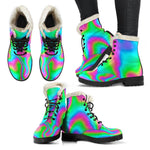 Abstract Psychedelic Trippy Print Comfy Boots GearFrost