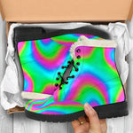 Abstract Psychedelic Trippy Print Comfy Boots GearFrost