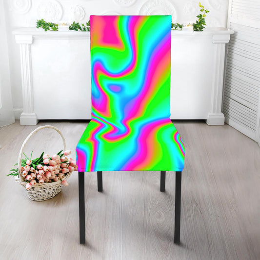 Abstract Psychedelic Trippy Print Dining Chair Slipcover