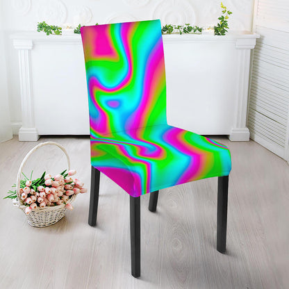 Abstract Psychedelic Trippy Print Dining Chair Slipcover