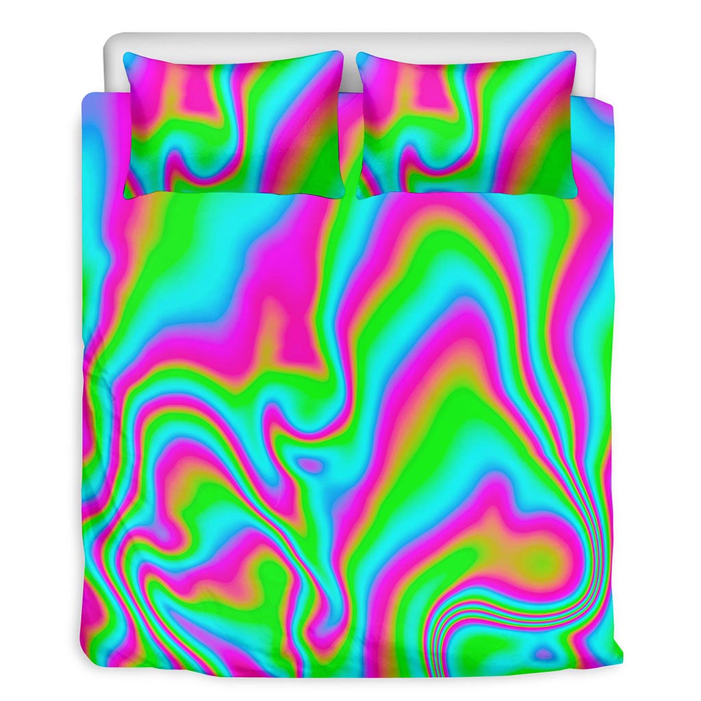 Abstract Psychedelic Trippy Print Duvet Cover Bedding Set