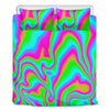 Abstract Psychedelic Trippy Print Duvet Cover Bedding Set