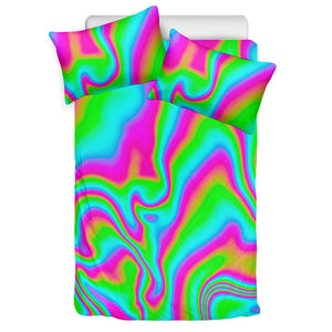 Abstract Psychedelic Trippy Print Duvet Cover Bedding Set