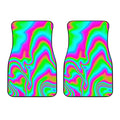Abstract Psychedelic Trippy Print Front Car Floor Mats
