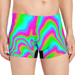 Abstract Psychedelic Trippy Print Men's Boxer Briefs