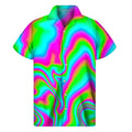 Abstract Psychedelic Trippy Print Men's Short Sleeve Shirt