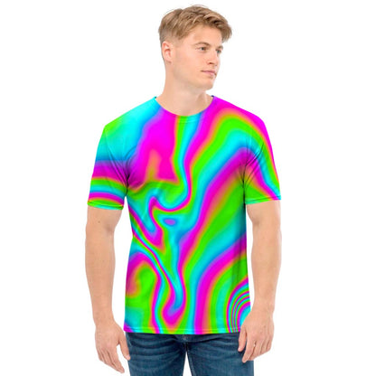 Abstract Psychedelic Trippy Print Men's T-Shirt
