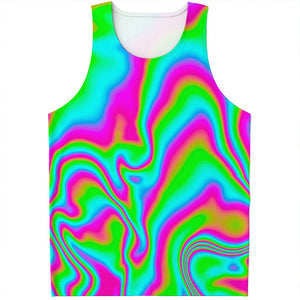 Abstract Psychedelic Trippy Print Men's Tank Top