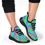 Abstract Psychedelic Trippy Print Mesh Knit Shoes GearFrost