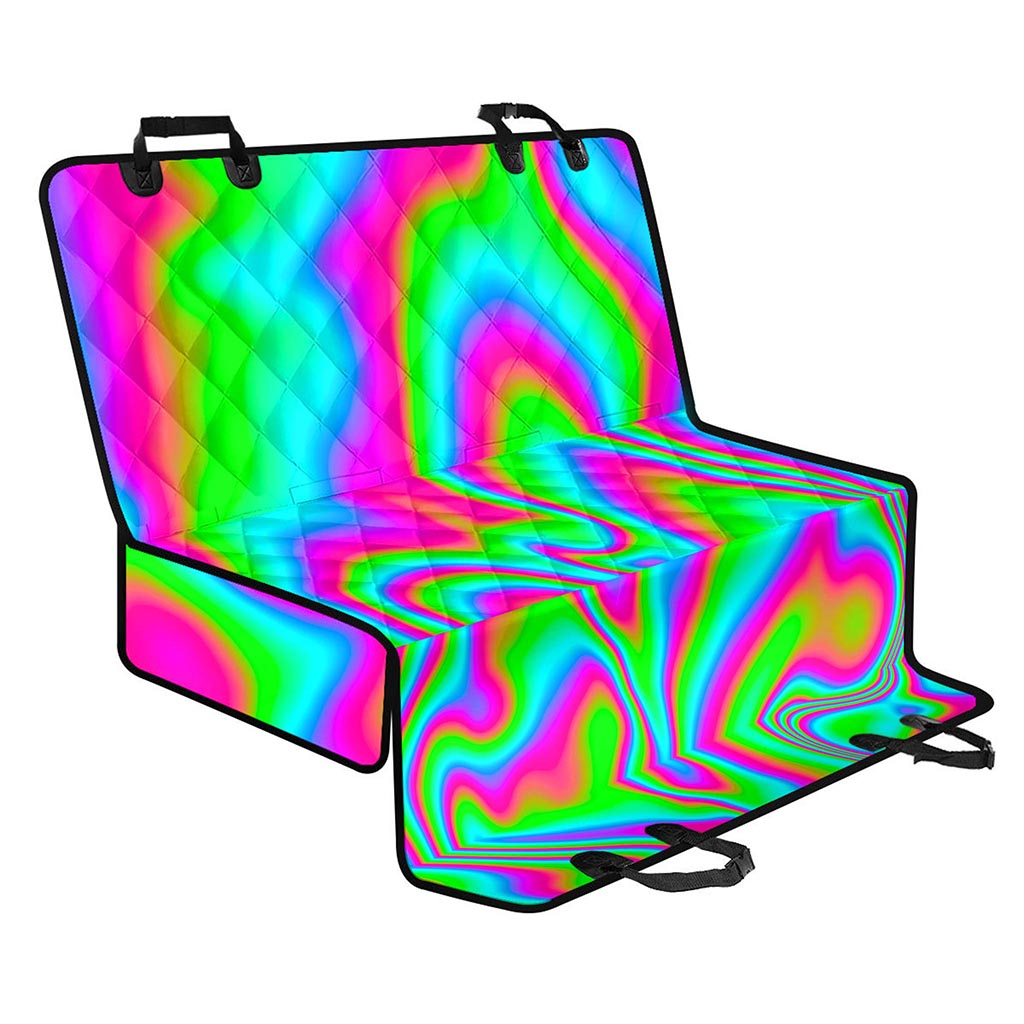 Abstract Psychedelic Trippy Print Pet Car Back Seat Cover