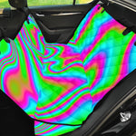 Abstract Psychedelic Trippy Print Pet Car Back Seat Cover