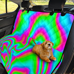 Abstract Psychedelic Trippy Print Pet Car Back Seat Cover
