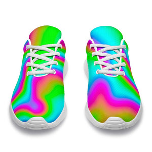 Abstract Psychedelic Trippy Print Sport Shoes GearFrost