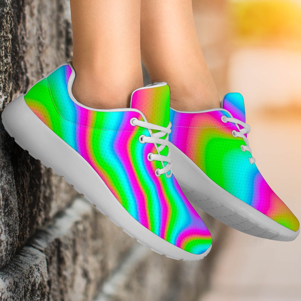 Abstract Psychedelic Trippy Print Sport Shoes GearFrost