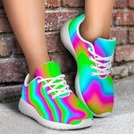 Abstract Psychedelic Trippy Print Sport Shoes GearFrost