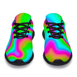 Abstract Psychedelic Trippy Print Sport Shoes GearFrost