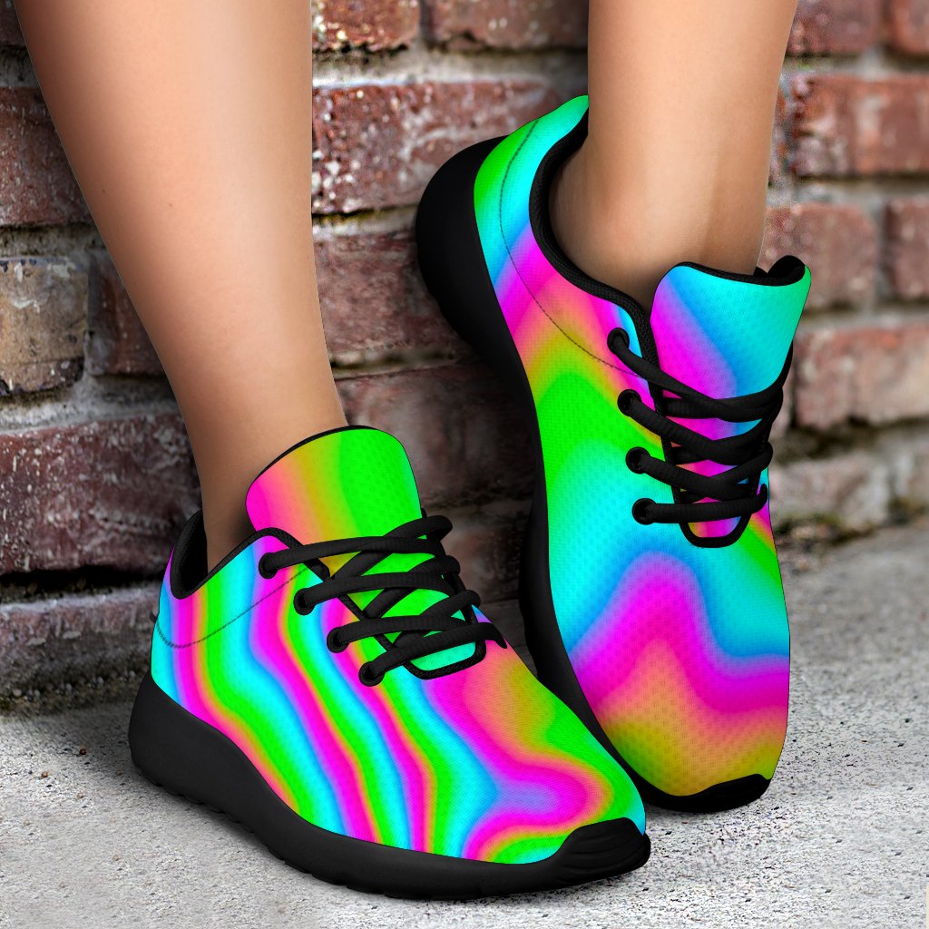 Abstract Psychedelic Trippy Print Sport Shoes GearFrost