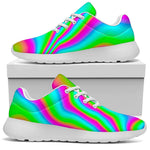 Abstract Psychedelic Trippy Print Sport Shoes GearFrost