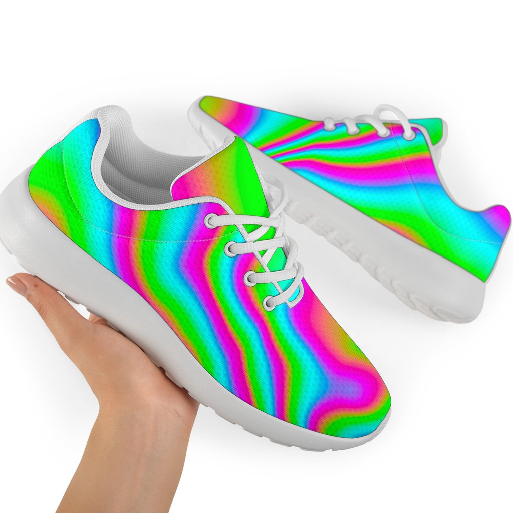 Abstract Psychedelic Trippy Print Sport Shoes GearFrost