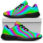 Abstract Psychedelic Trippy Print Sport Shoes GearFrost