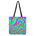 Abstract Psychedelic Trippy Print Tote Bag