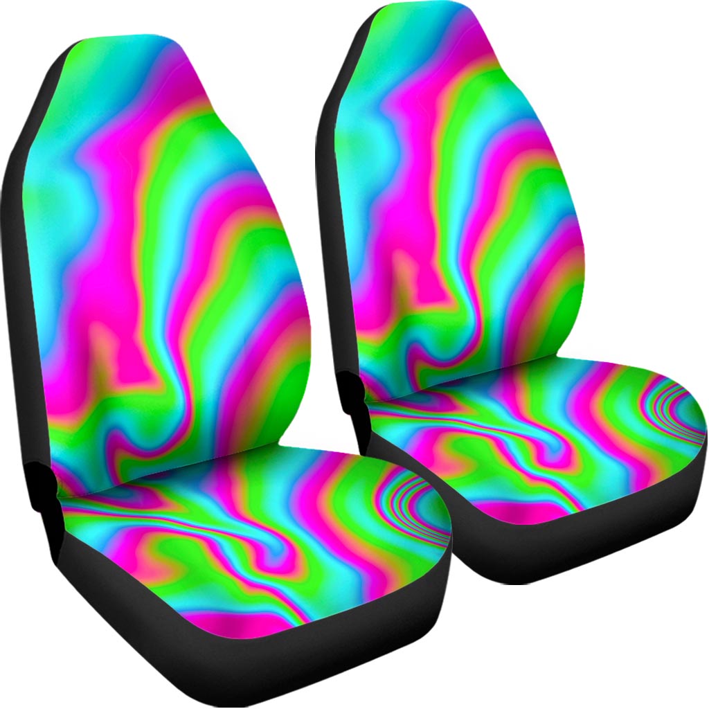 Abstract Psychedelic Trippy Print Universal Fit Car Seat Covers