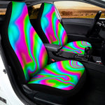 Abstract Psychedelic Trippy Print Universal Fit Car Seat Covers