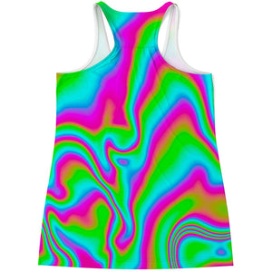 Abstract Psychedelic Trippy Print Women's Racerback Tank Top