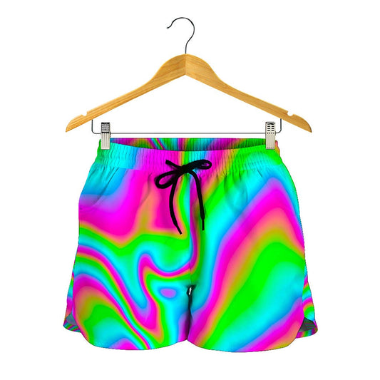 Abstract Psychedelic Trippy Print Women's Shorts