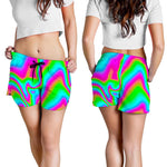 Abstract Psychedelic Trippy Print Women's Shorts