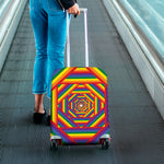 Abstract Rainbow LGBT Stripes Print Luggage Cover