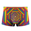 Abstract Rainbow LGBT Stripes Print Men's Boxer Briefs